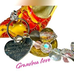 Love your grandma keychain purse bling